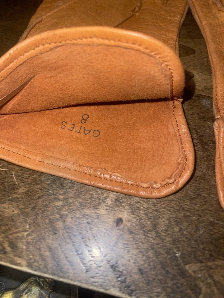 Gates Leather Driving Gloves Mens Size 8 - Image 3 of 4