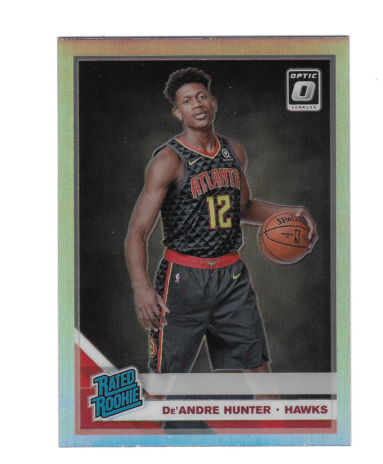 DE'ANDRE HUNTER 2019-20 DONRUSS OPTIC SILVER HOLO PRIZM ROOKIE RC #198 $25