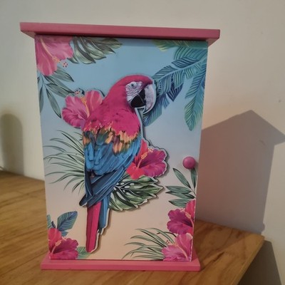 Sifcon Tropical Pink Home Schlüsselanhänger, Aufhänger 