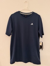 Adidas Men s Performance T Shirt Navy Blue Athletic Training Tee Size M New