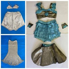 RARE Antique Vintage Circa 1920s Flapper Girl  s Costumes Bloomers Fringe