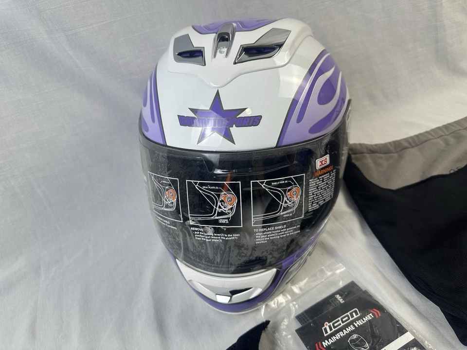 Casco de moto Icon mujer talla XS Foto 3 de 4