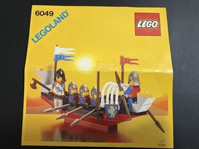 1987 LEGO Castle Lion Knights 6049 Viking Voyager 100% Complete w/Inst One Owner