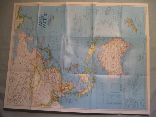 ASIA-PACIFIC MAP National Geographic November 1989