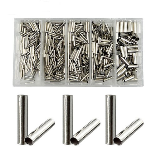 600 Manchons De Sertissage Aluminium Pour Montages De Pêche - Diamètres 1.2 à 2.0 Mm - Neuf