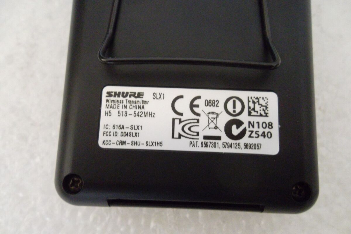 Shure SLX1 SLX4 SM58 BLX2 Wireless Microphone System Shure SLX1 SLX4 SM58 BLX2 Wireless Microphone System