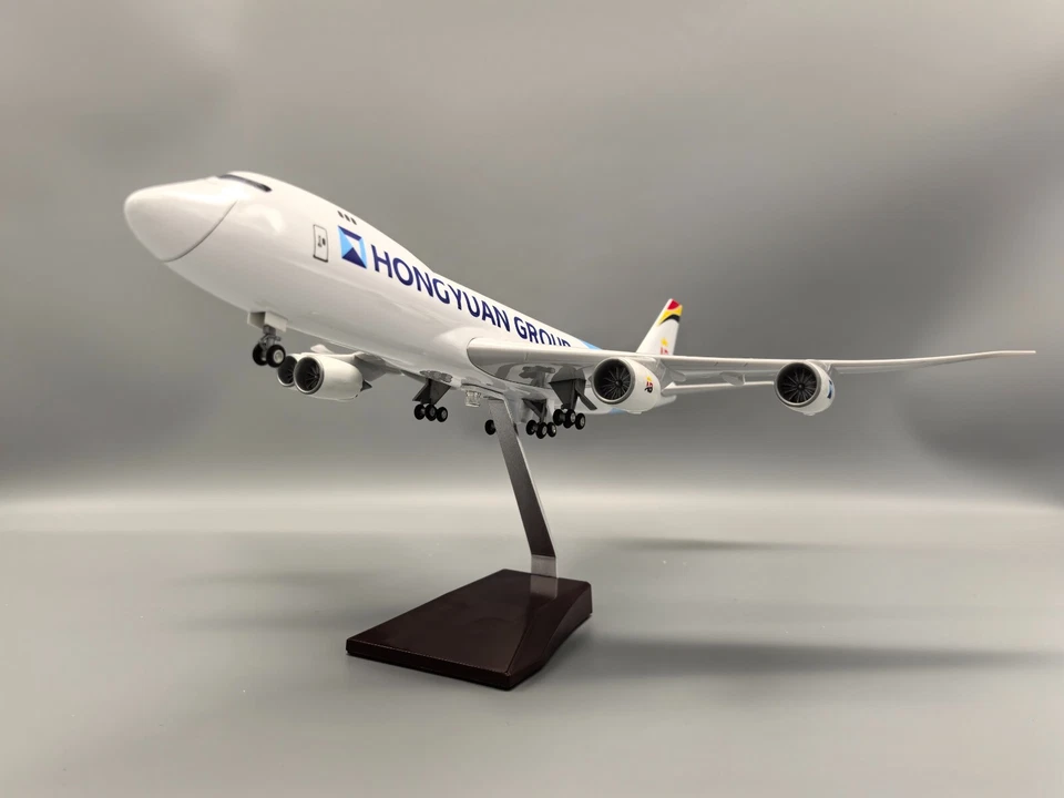 Avión de Carga Belga 1/140 Modelo 747-8F Sin Luces Juguete Regalo No Ligero Foto 3 de 4
