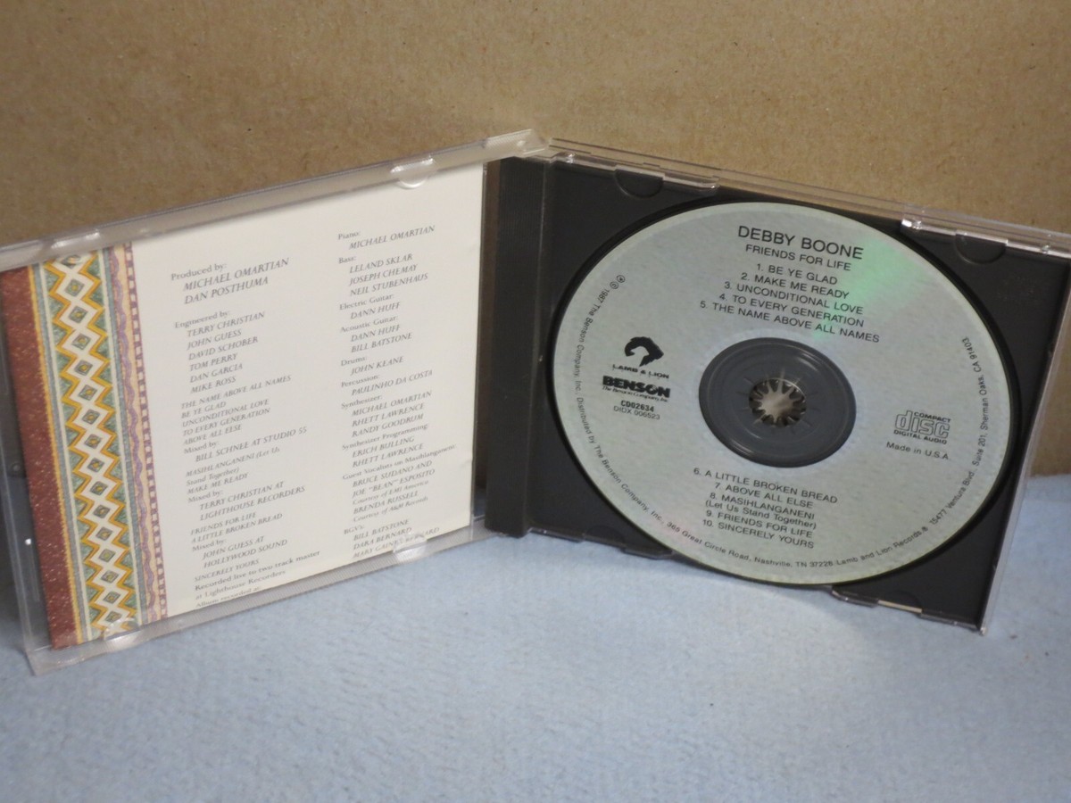 Debby Boone - Friends For Life ( CD - 1987 - Lamb & Lion