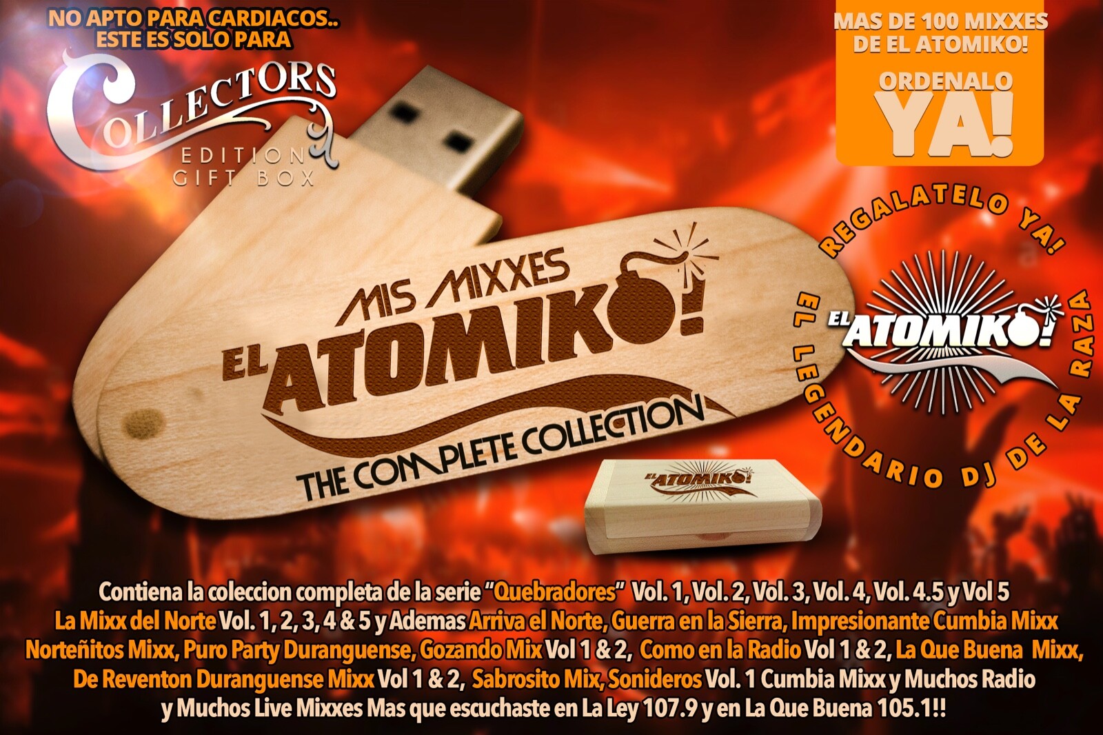 ATOMIKO PARTY USB - DJ ATOMIKO MIX COLLECTION EN USB