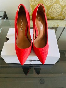 aldo heels red