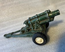 TootsieToy Tootsie Toy US ARMY HOWITZER Machine Gun Cannon Military Green Metal