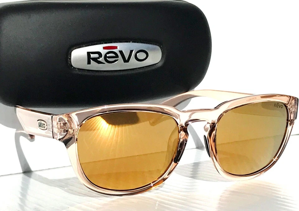 NUEVO Gafas de sol Revo ZINGER cristal arena polarizadas champán lente 1054 12 CH Foto 2 de 4