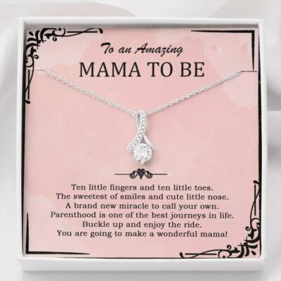 To an Amazing  Mama To Be Necklace, Pregnancy Gift for Best Friend, Gift for Mom