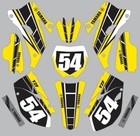Decals for YAMAHA YZ250F 450F YZ450F 250F 2006-2009 Graphics Retro Yellow Black