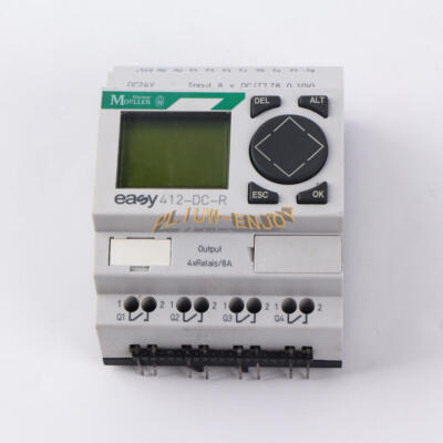 Used 1PCS MOELLER EASY 412-DC-R LOGIC CONTROL RELAY 24VDC