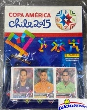 2015 Panini Copa America CHILE Complete 348 Sticker Set & Album-MESSI,NEYMAR+