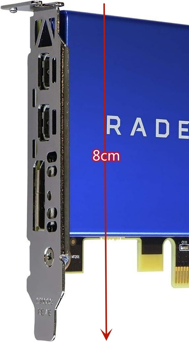 Low Profile Bracket AMD Radeon Pro WX2100 WX 3100 wx3100 Video