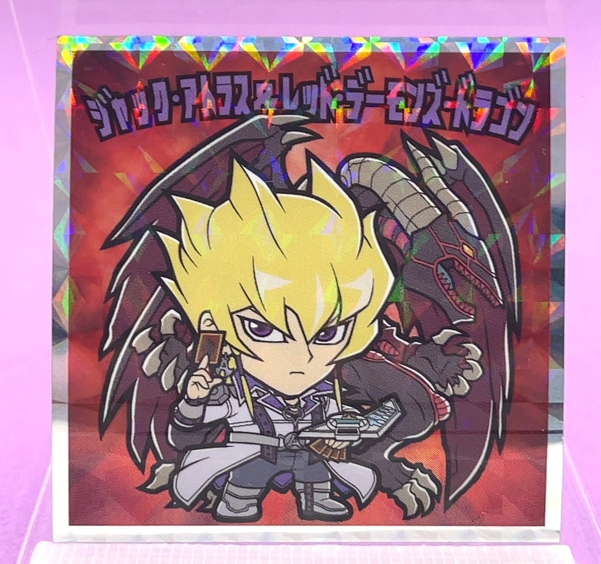 Yu-Gi-Oh! Wafer Sticker Seal Jack Atlas & Red Demons Dragon No.10