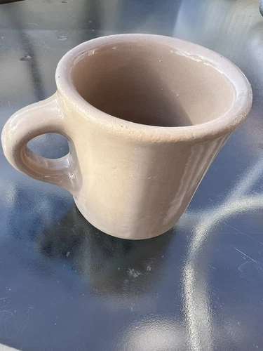 Tepco Thick Heavy Restaurant Ware Coffee Tea Mug Beige Tan Vintage