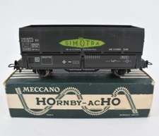 Hornby 709 acHO SIMOTRA ORE TRANSPORT WAGON MADE IN FRANCE WITH BOX