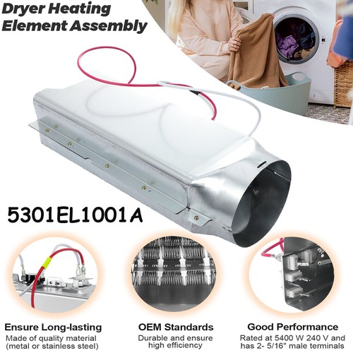 5301EL1001A Dryer Heater Assembly for LG DLE0332W DLE0442W DLE2512W