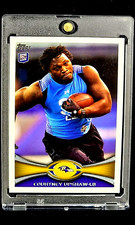 2012 Topps #212 Courtney Upshaw RC Rookie Baltimore Ravens Football Card. rookie card picture