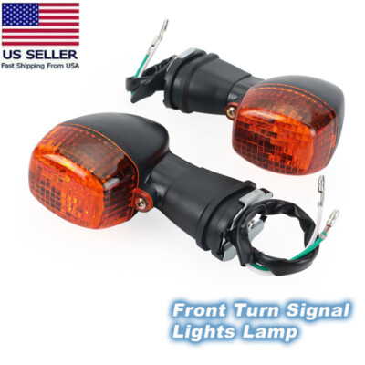 Front Turn Signal Lights Lamp For KAWASAKI NINJA ZX-6R ZX-6RR ZX-7R ZX-9R ZX-12R