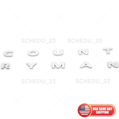 MINI Countryman Rear Liftgate Letter Logo Boot Badge Emblem R60 F60 Chrome