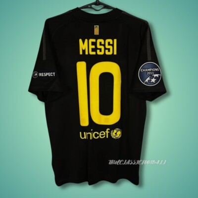 【激レア/正規品】2012 FCバルセロナ メッシ サード　10番 黒シャツ Messi #10 FC Barcelona 2011-2012 Champions League Black