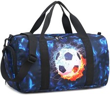 Kids Duffle Bag Boys Girls Overnighter Travel Sport Gym Bag Weekender Carry O...