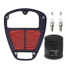 Oil & Air Filter & Spark Plugs Service Kit For 2006-2023 Kawasaki Vulcan VN 900