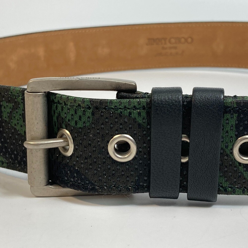 JIMMY CHOO Belt Canvas Green JIMMY CHOO Belt Canvas Green | eBay main image 3