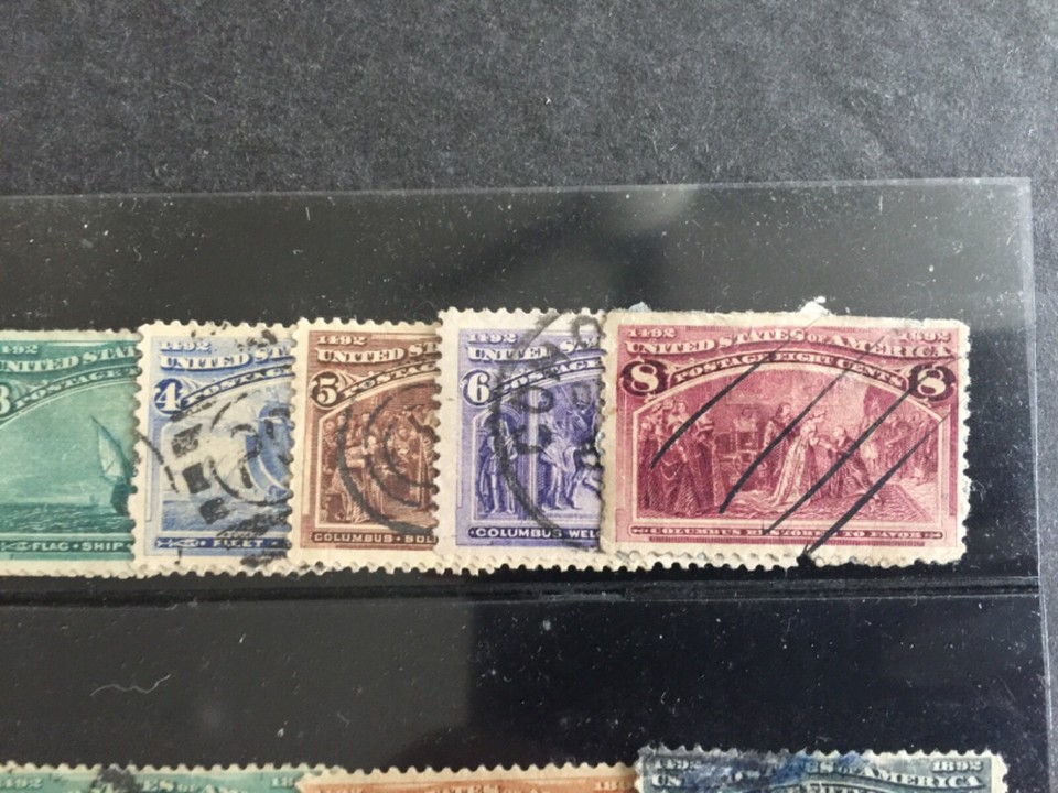 US STAMPS SC 230240 1c50c Columbian Expo CV 465.00 USED 9 eBay