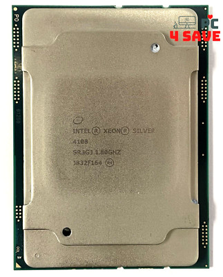 SR3GJ Intel Xeon Silver 4108 CPU 1.8GHz 8-Core LGA3647 11MB Server Processor 85W