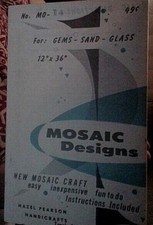 Mosaic Designs: Music Panel Pattern & Instructions by Hazel Pearson 1960