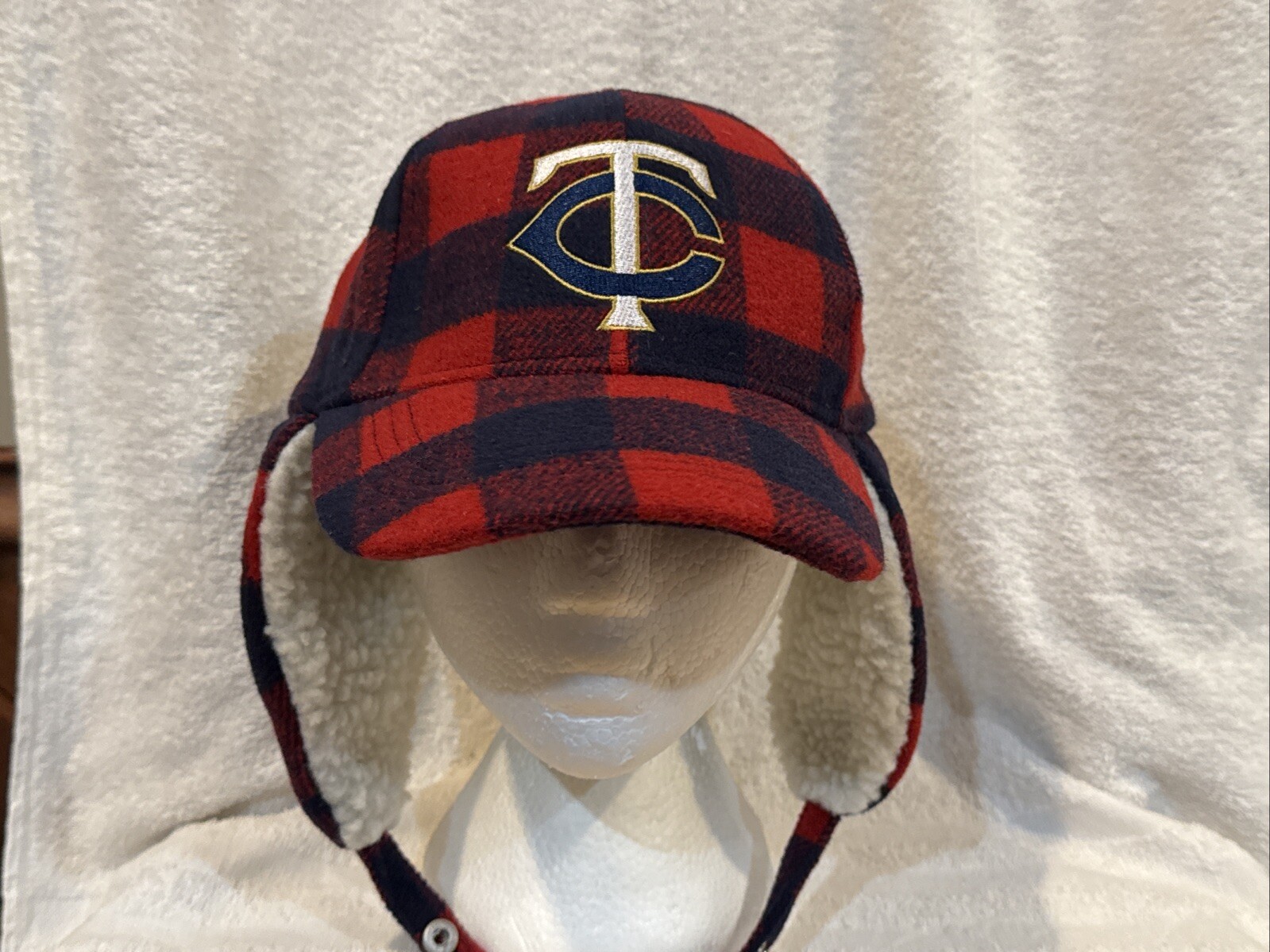 SWEET Minnesota Twins Blue&Red Adult One Size Stormy Kromer Style Hat, AWESOME