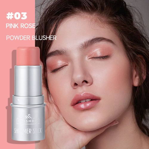 6 Colors Cheek Lip Tinted Moistured Blush Stick Eyes Cheek Lip Brighten Cream - Picture 15 of 26