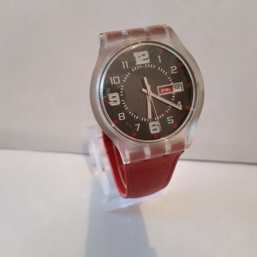 Swatch SUJK701 2007 Rubis Touch Unisexe Quartz 38mm VTG Watch - Picture 15 of 16