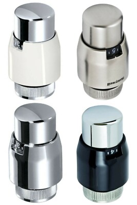 Honeywell Thera 200 Design Thermostatkopf chrom schwarz weiß gebürstet M30 x 1,5
