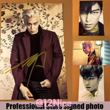 BIGBANG T.O.P Autographed Hand Signed Photo KPOP Collectibles 6'' #Nice