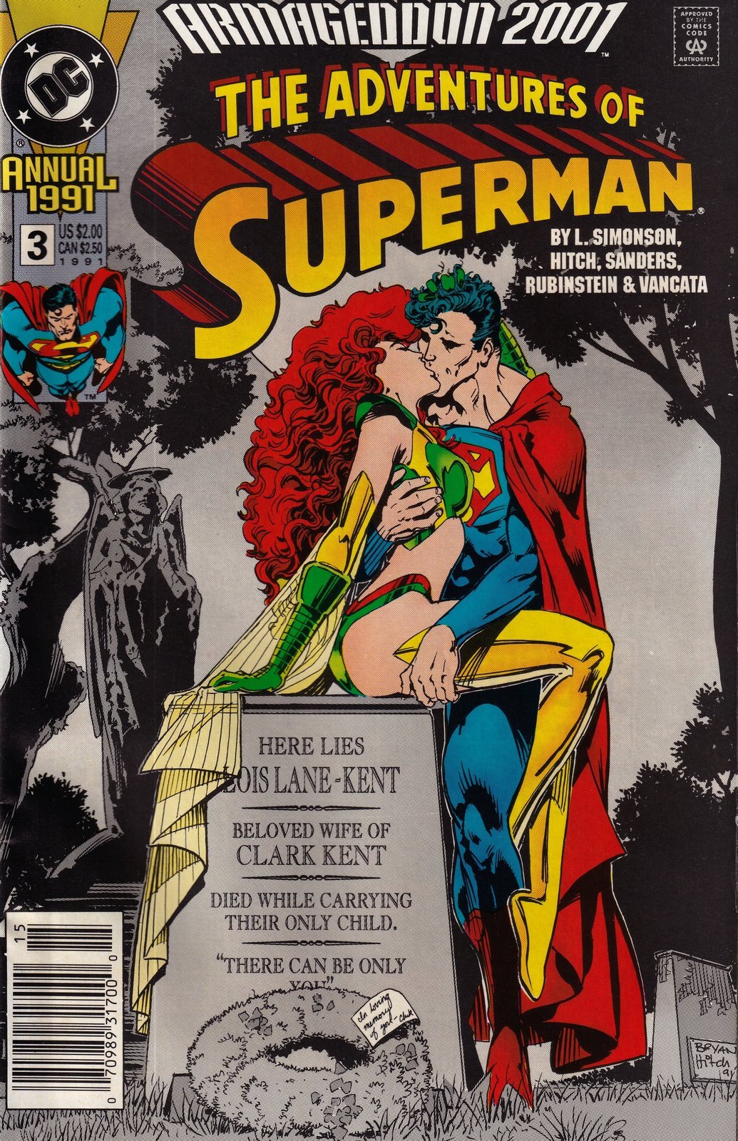 The Adventures of Superman Annual #3 Newsstand Cover DC Comics