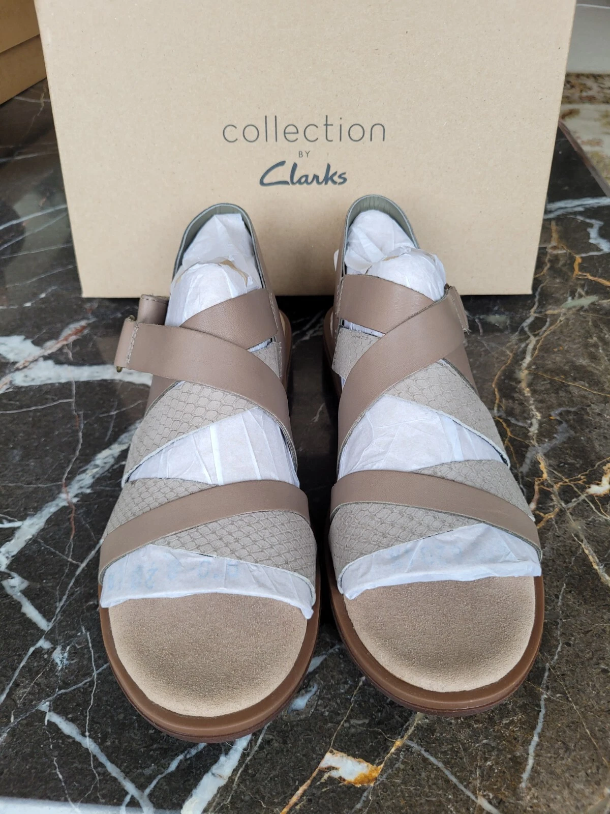 CLARKS Clark's sandali donna collezione pelle nuovi taglia 6 5