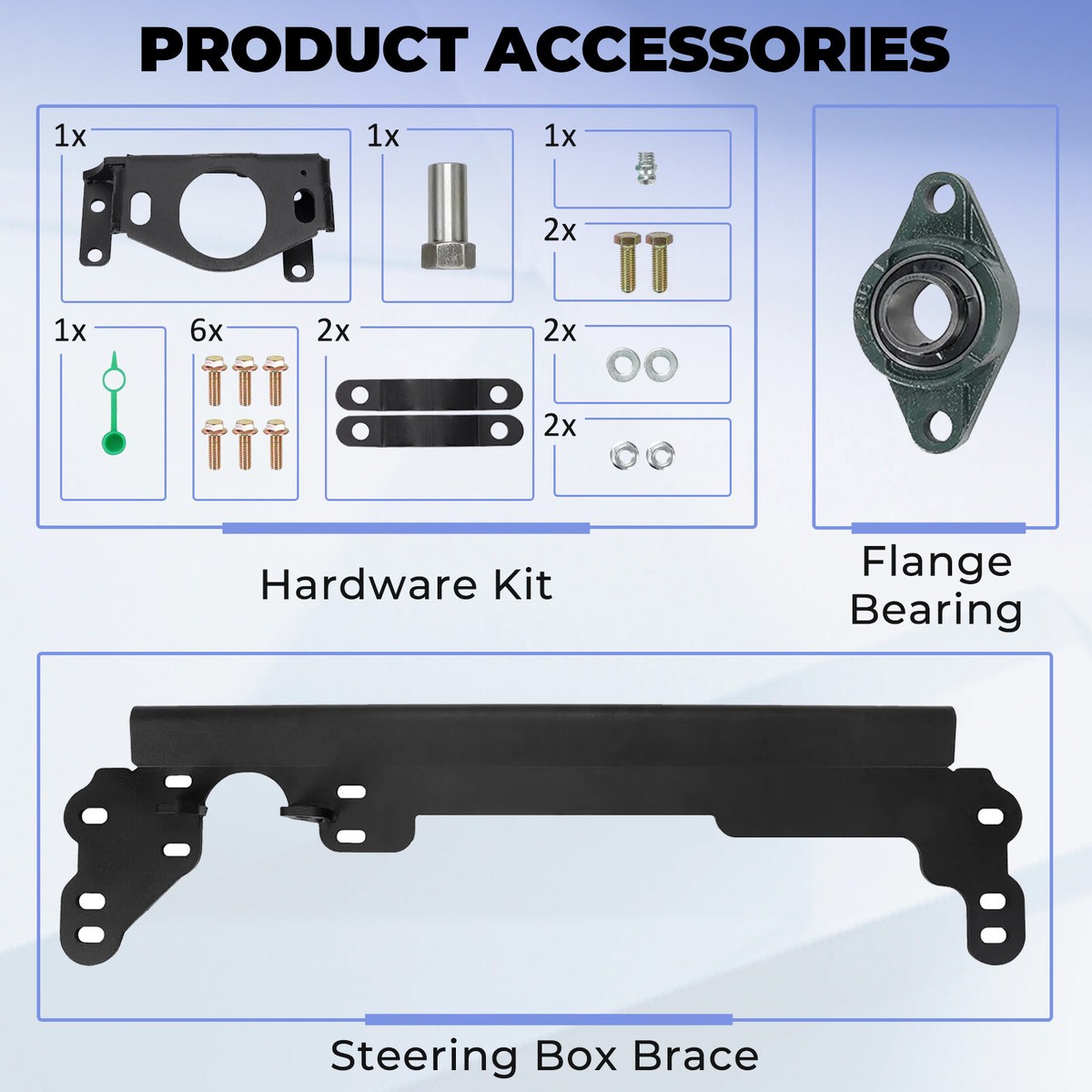 For 1984-2001 Jeep Cherokee XJ Steering Box Brace With