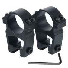 1"/30mm See-Thru Scope Rings Mount for 3/8" Dovetail High Profile .22 caliber