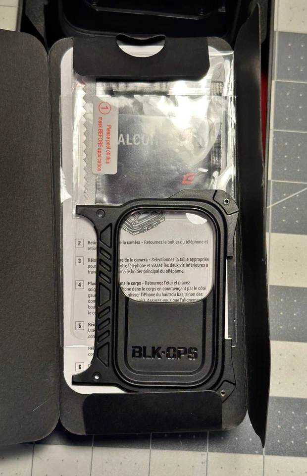 Funda tipo billetera para teléfono Element Case NEGRO OPS X5 para iPhone 14 Plus y 14 Pro Max Foto 3 de 4