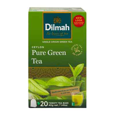 Ethically Grown Single Origin 100%Pure Ceylon Green Tea 20 Tagged Tea Bags
