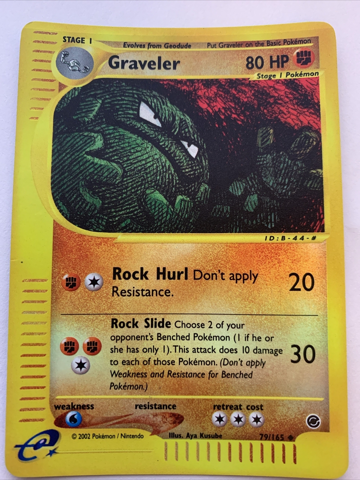 Pokémon TCG Graveler Expedition 79/165 Reverse Holo Vintage eBay