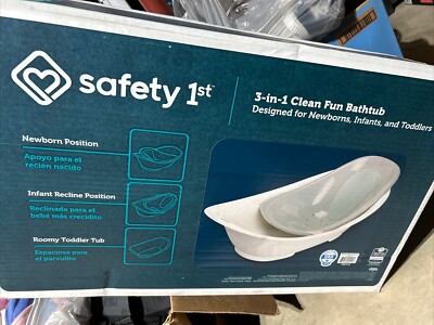 Safety 1st Greener Baby 3 in 1 Clean Fun Bathtub, Harbor Mist | eBay