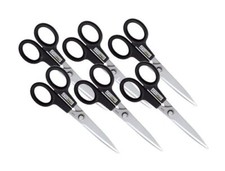 OLFA Limited SC Cutter LTD-10 Set of 6 Stainless Steel Scissors Black Handle NEW