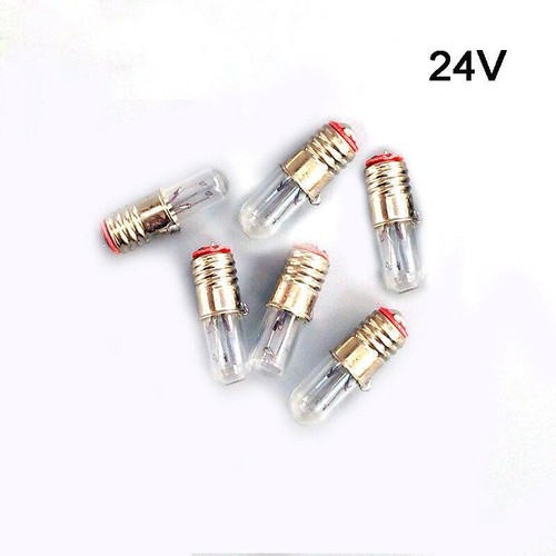 10x E5 Miniature Light Bulb 0.5W 6.3V 12V 24V Screw Base 5x17mm Lamp - Bild 7 von 7